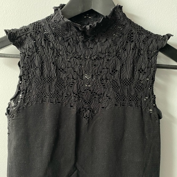 *NEW* Black Lace Mini Dress - Picture 1 of 5